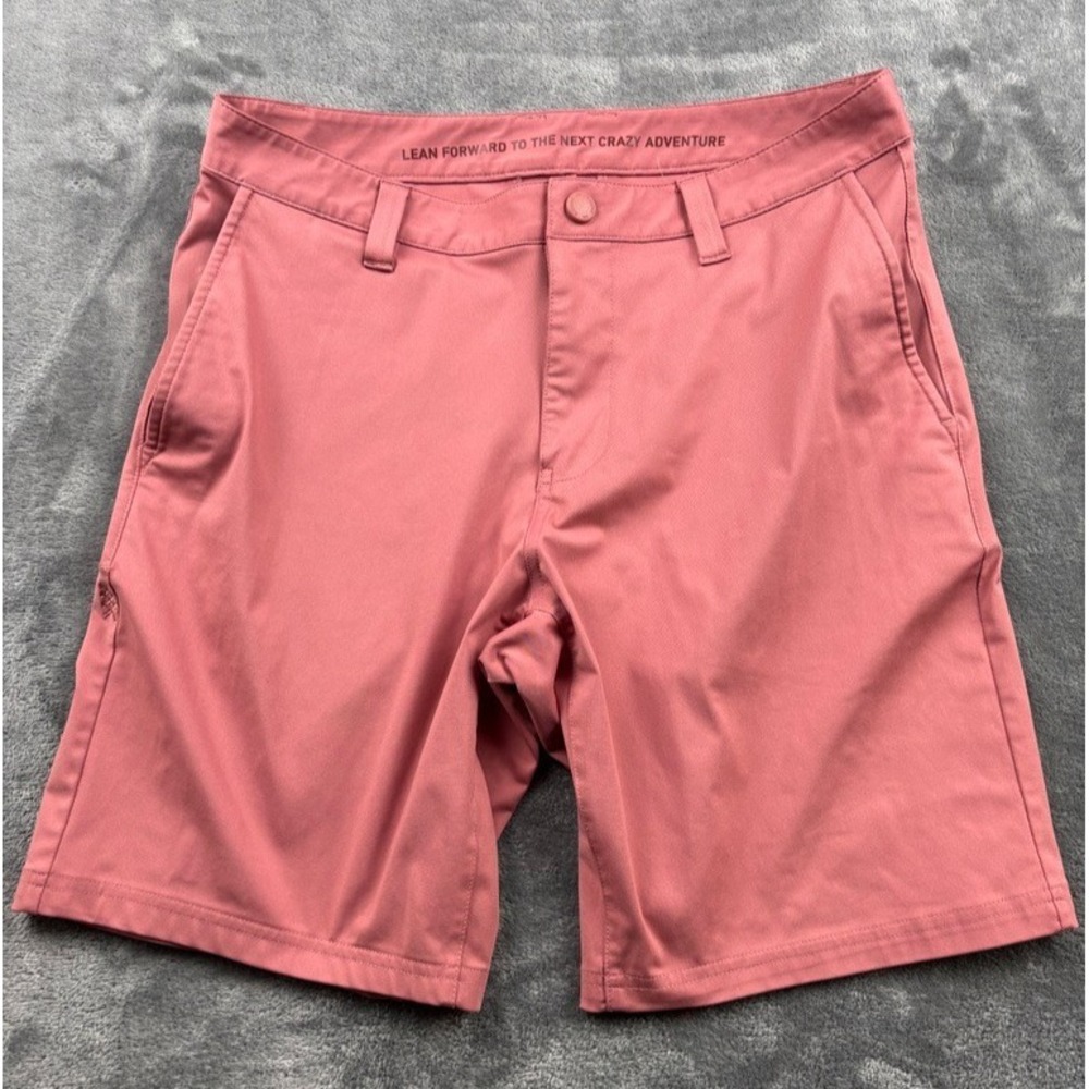 Rhone Commuter Shorts Mens 30 Pink Polyester Chino Performance Golf Stretch